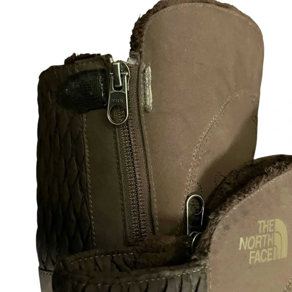 The North Face Brown Zip Pocket Boots Size 9